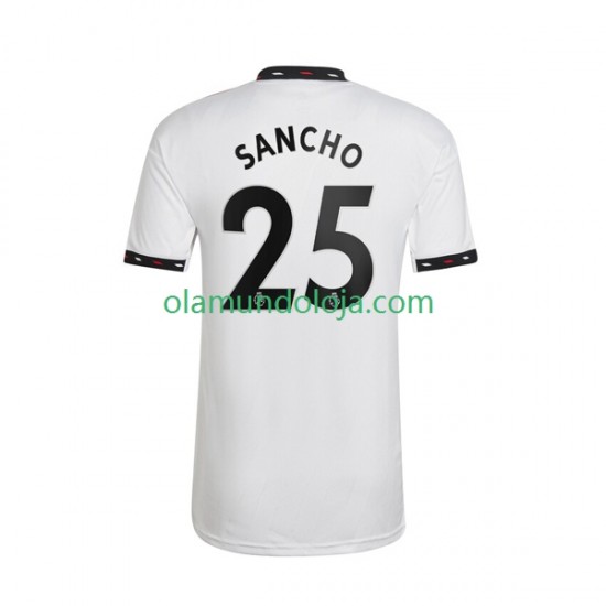 Camisola Manchester United Jadon Sancho 25 Homem Equipamento Segundo 2022-2023 Manga Curta
